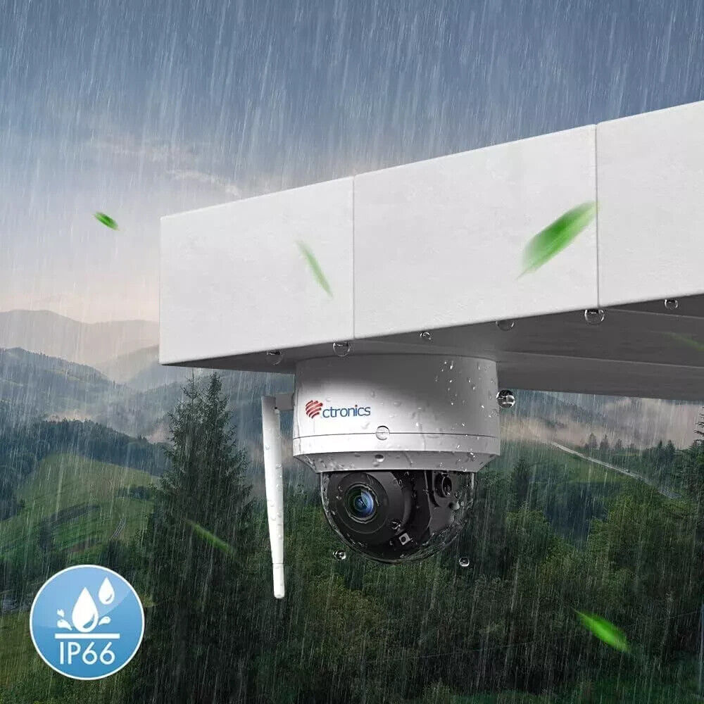 Ctronics 530C-Weiß- 2K 4MP PTZ Überwachungskamera Aussen - Ohne Wandhalterung