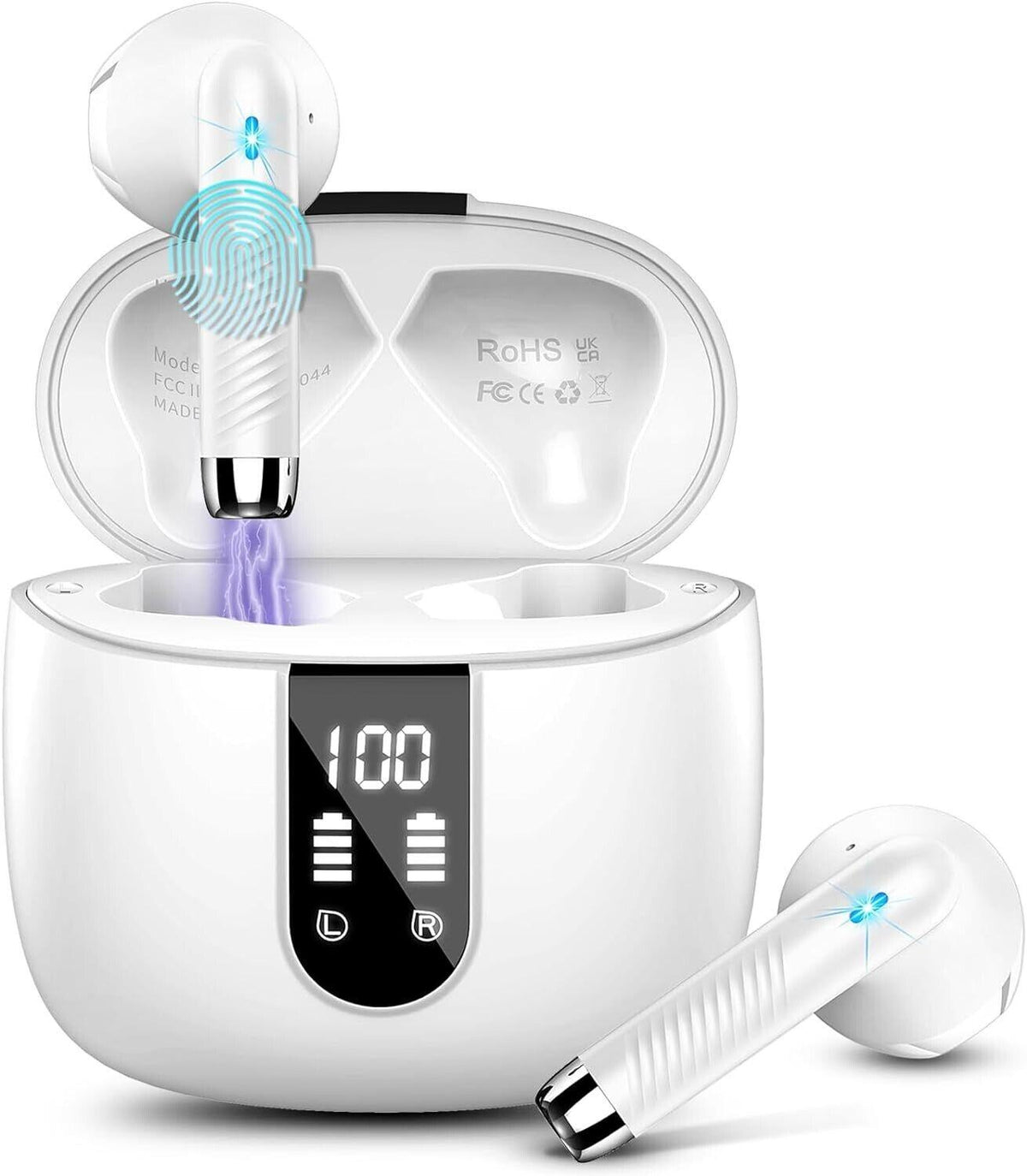 Bluetooth-Kopfhörer, kabellose Bluetooth 5.3 In-Ear-Kopfhörer mit HiFi-Stereo-Ba