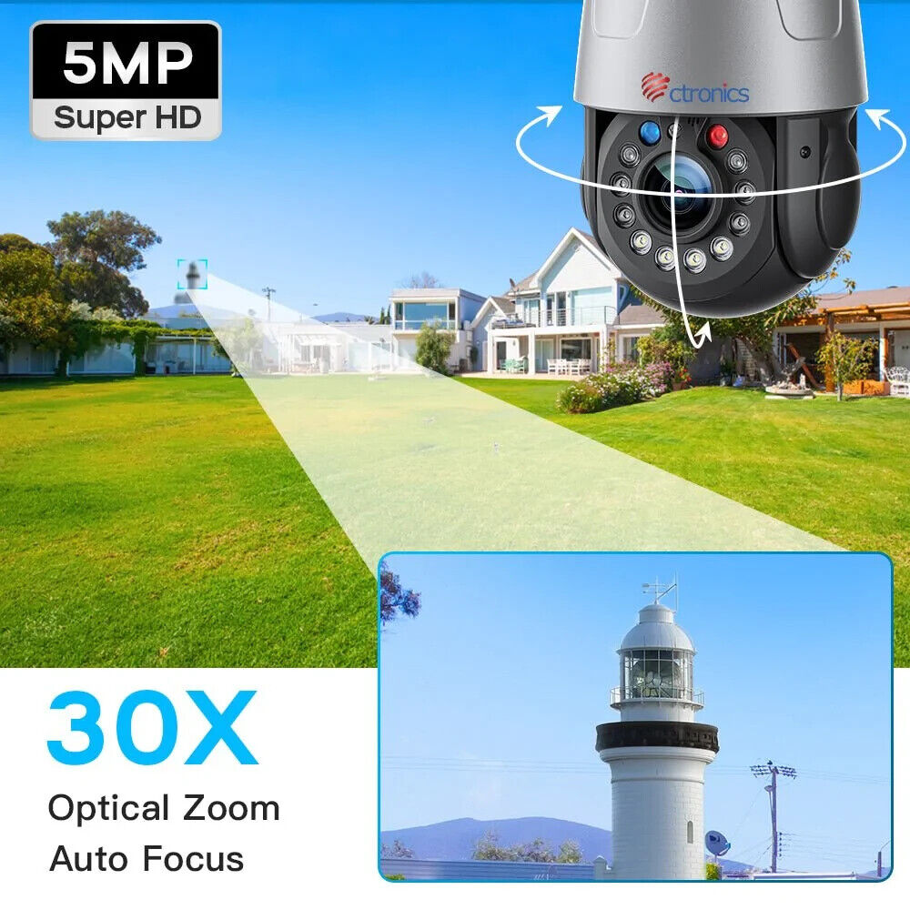 Ctronics 3G/4G LTE Überwachungskamera Aussen & 30X Optischer Zoom(E2)