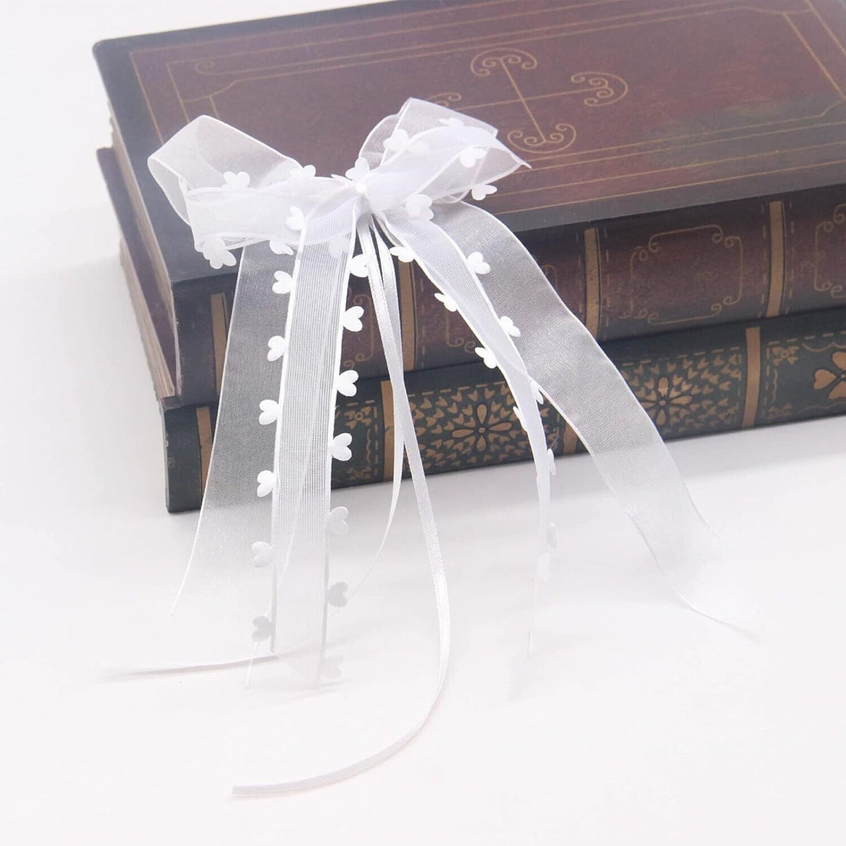 20 Stück Autoschleifen Antennenschleifen Weiß,Schleifen Hochzeit,Hochzeit Deko S