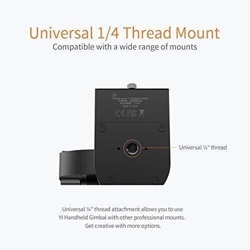 YI Gimbal Stabilisator 3 Achsen Gimbal Stabilizer geeignet für YI 4K plus / YI 4