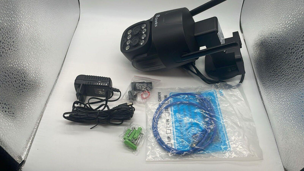 Ctronics 2K 4MP Überwachungskamera Aussen WLAN 2,4GHz/5GHz mit Dual-Objektiv, 6X