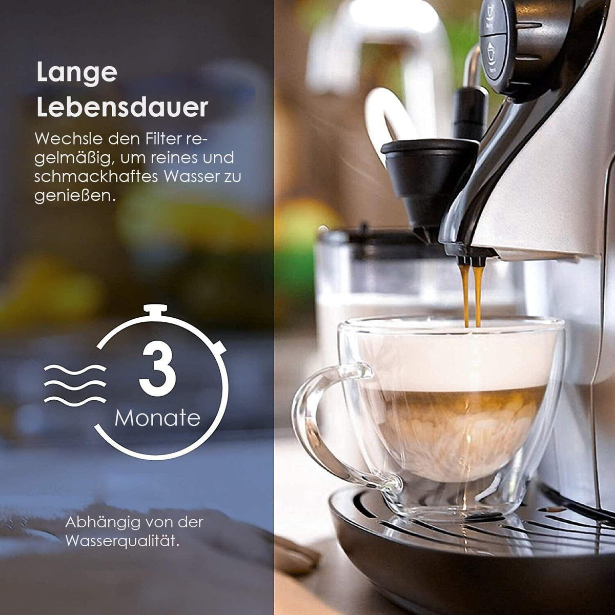 Waterdrop Ersatzwasserfilter für Philips® AquaClean® CA6903/10 CA6903/22, Kompat