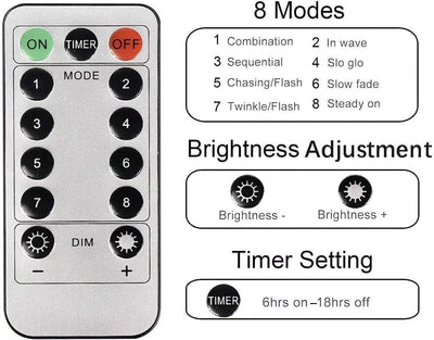 Exporee 5m/10m/20m LED-Lichterketten USB-betrieben, wasserdicht