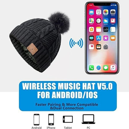 COTOP Mütze Bluetooth, Winter Beanie mit Bluetooth