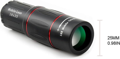 Kameraobjektiv-Set, 18x Monokular-Teleskop, 0,63x Weitwinkel, 15x Makroobjektiv,