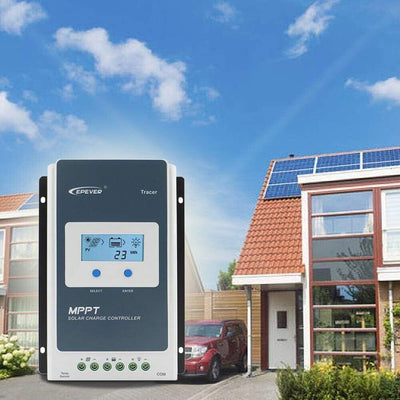 MPPT Solarladeregler, Solarregler 10 A/20 A/30 A/40 A MPPT-System mit LCD-Displa