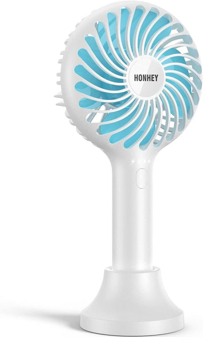 HonHey Handventilator tragbar MiniHandventilator mit USBAkku 4 Geschwindigk