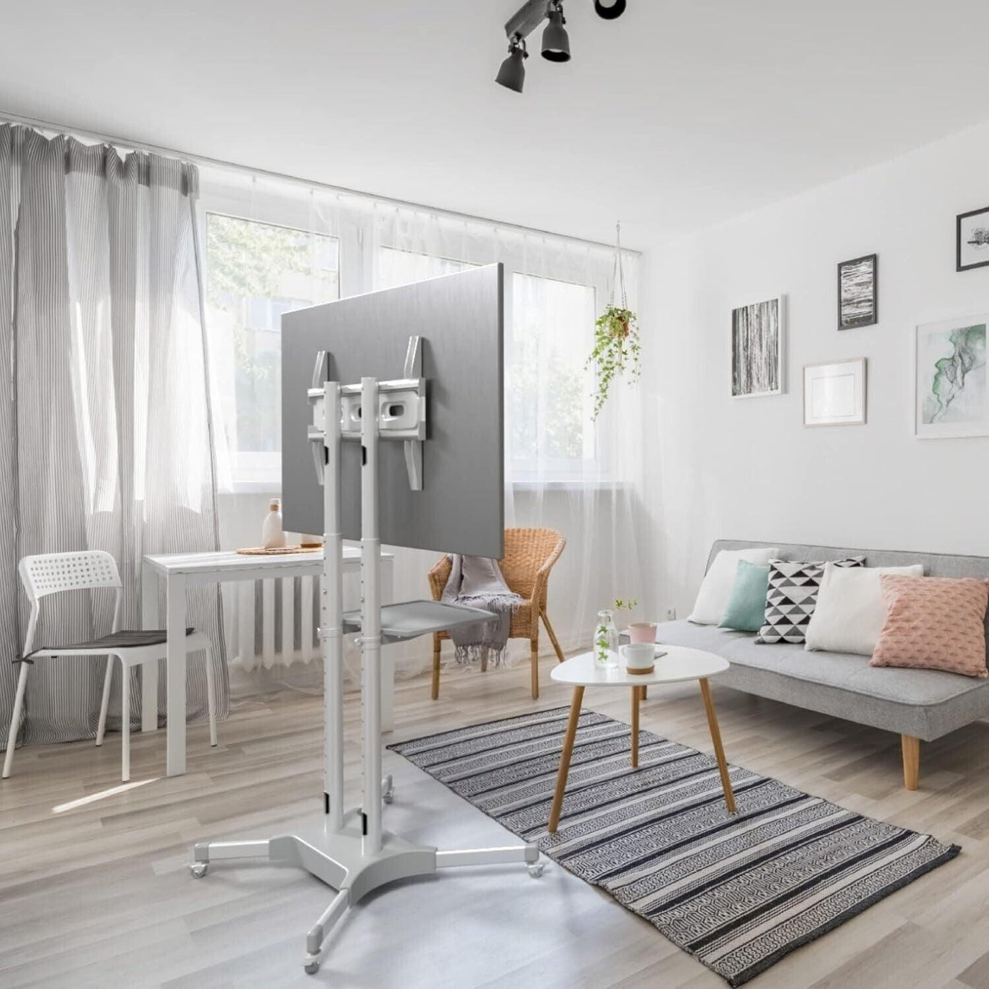 ONKRON Universal TV Ständer rollbar 32-65 Zoll TV bis 50 kg, Fernsehständer