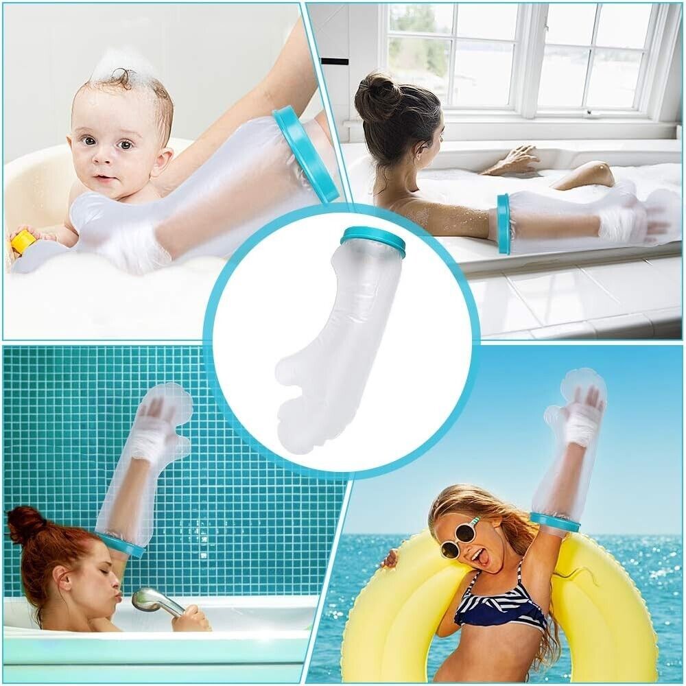 Wasserdichter Armgipsüberzug für Dusche und Bad, wieder verwendbar (A2)