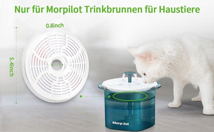 Morpilot - Katze Trinkbrunnen, Hunde Trinkbrunnen-  4 Stück Ersatzfilter