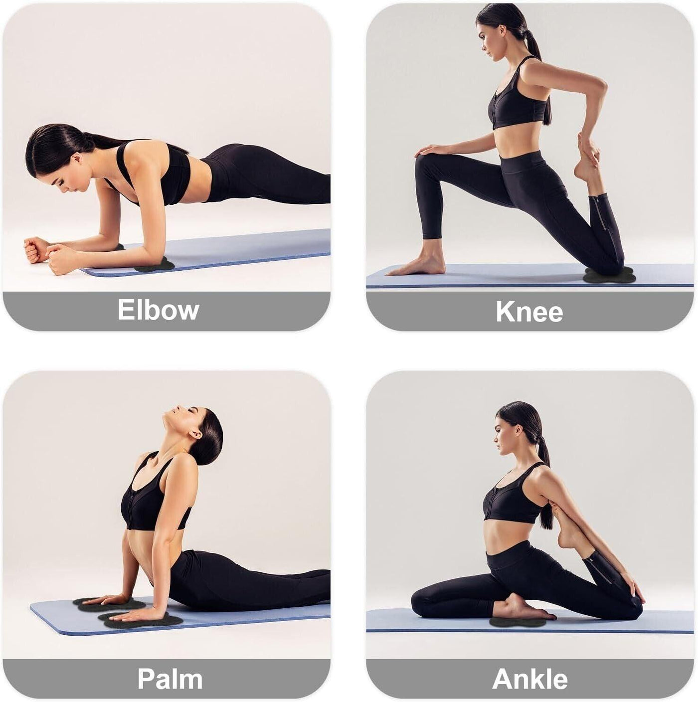 Yoga Kniekissen 2 Stück Knieschützer rutschfeste Kniepolster, verschleißfest