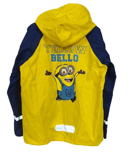 Minions Regenjacke Kinder Outdoor Buddel Matsch Jacke Jungen Funktionsjacke gelb