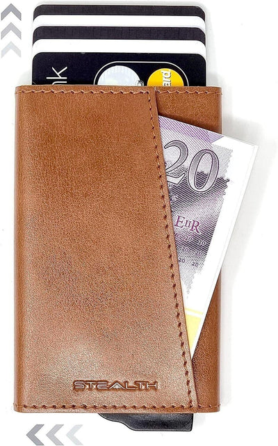 Stealth Wallet  Minimalistische Schlanke Leichte PopUp Kartenhalter  Kontaktl