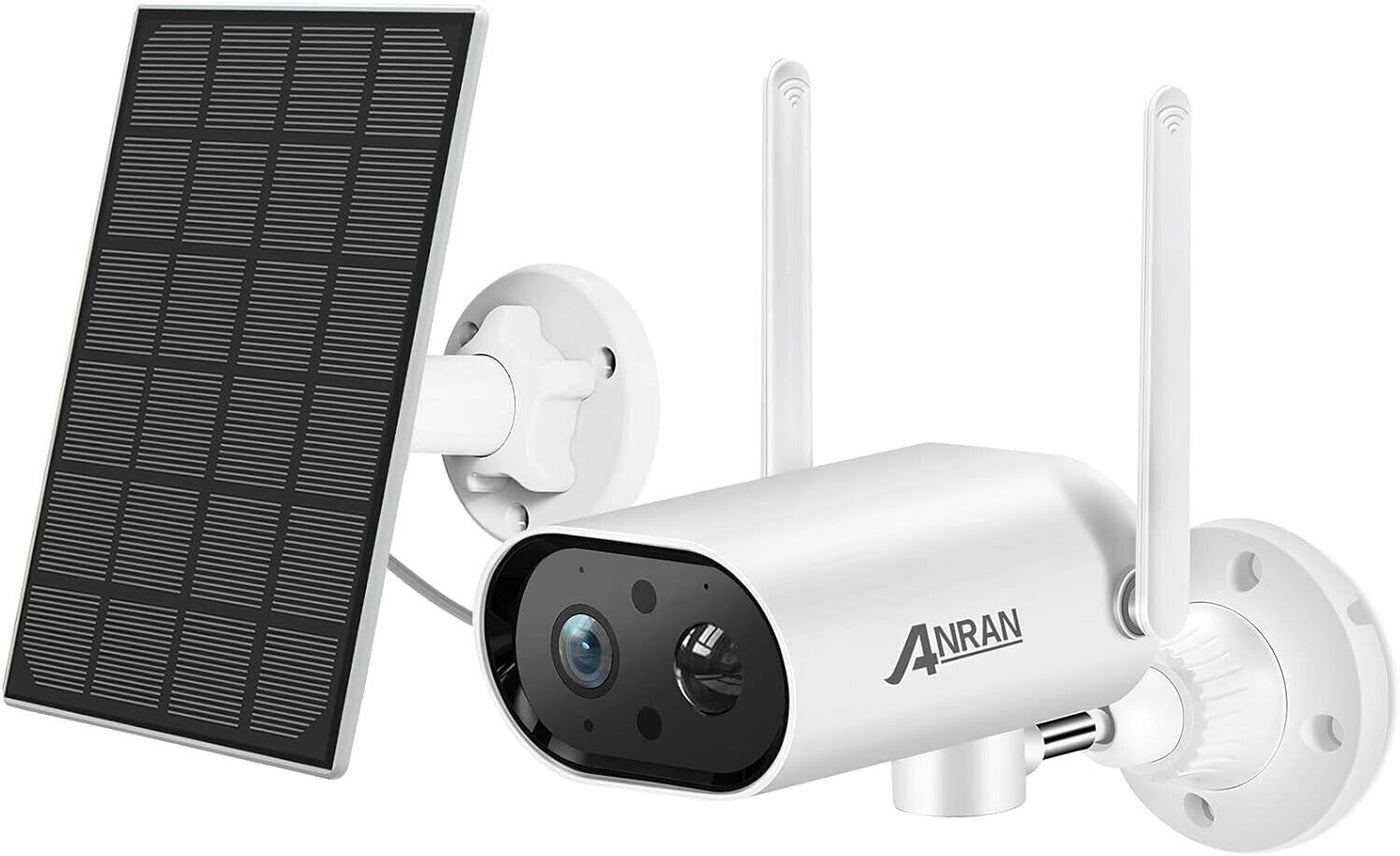 ANRAN S02 - 2K Überwachungskamera Aussen Akku WLAN mit Solarpanel
