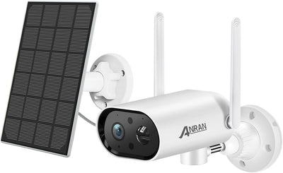 ANRAN S02 - 2K Überwachungskamera Aussen Akku WLAN mit Solarpanel