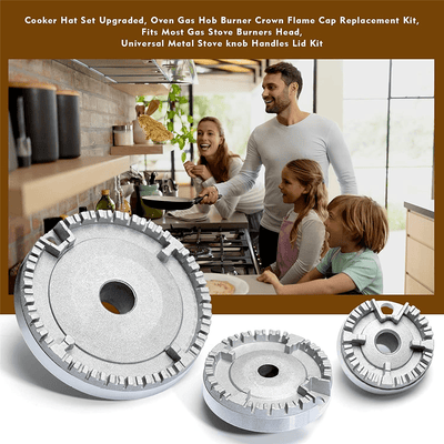 Herdhut-Set, Verbesserter Herddeckel, Backofen-Gasherd, Brennerkrone, Flamm G4W9