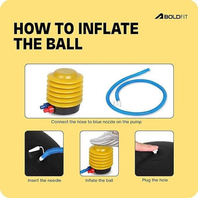 Gymnastikball – 55 cm Yoga-Ball, Gymnastikball für Heimtraining, Fitness und Pil