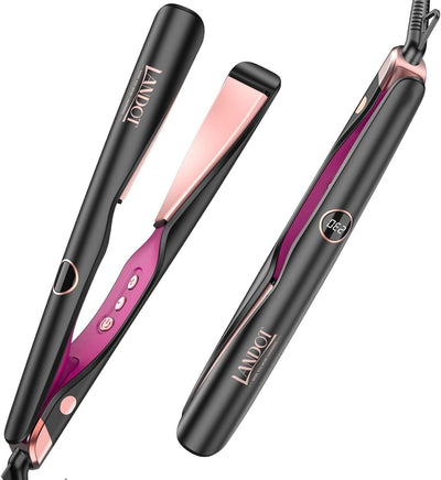 Glätteisen Locken und Glätten 2 in 1: LANDOT Haarglätter Lockenstab -...