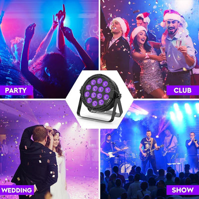 Spotlight Paar LED Party Lichter 14 * 6W RGBW DMX512 Disco DJ Lichter mit Fernbe