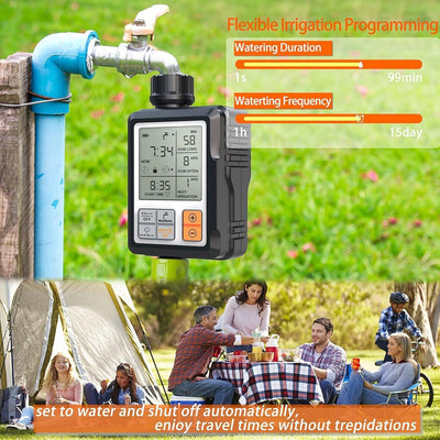 CROSOFMI Bewässerungscomputer Wasserzeitschaltuhr Garten 1 Programm