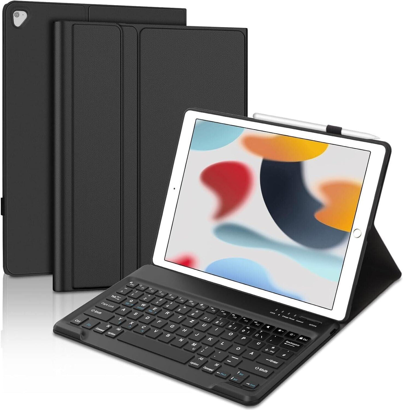 Jademall -  iPad Pro 12.9 Zoll 6/5/4/3.Generation Beleuchtete Bluetooth