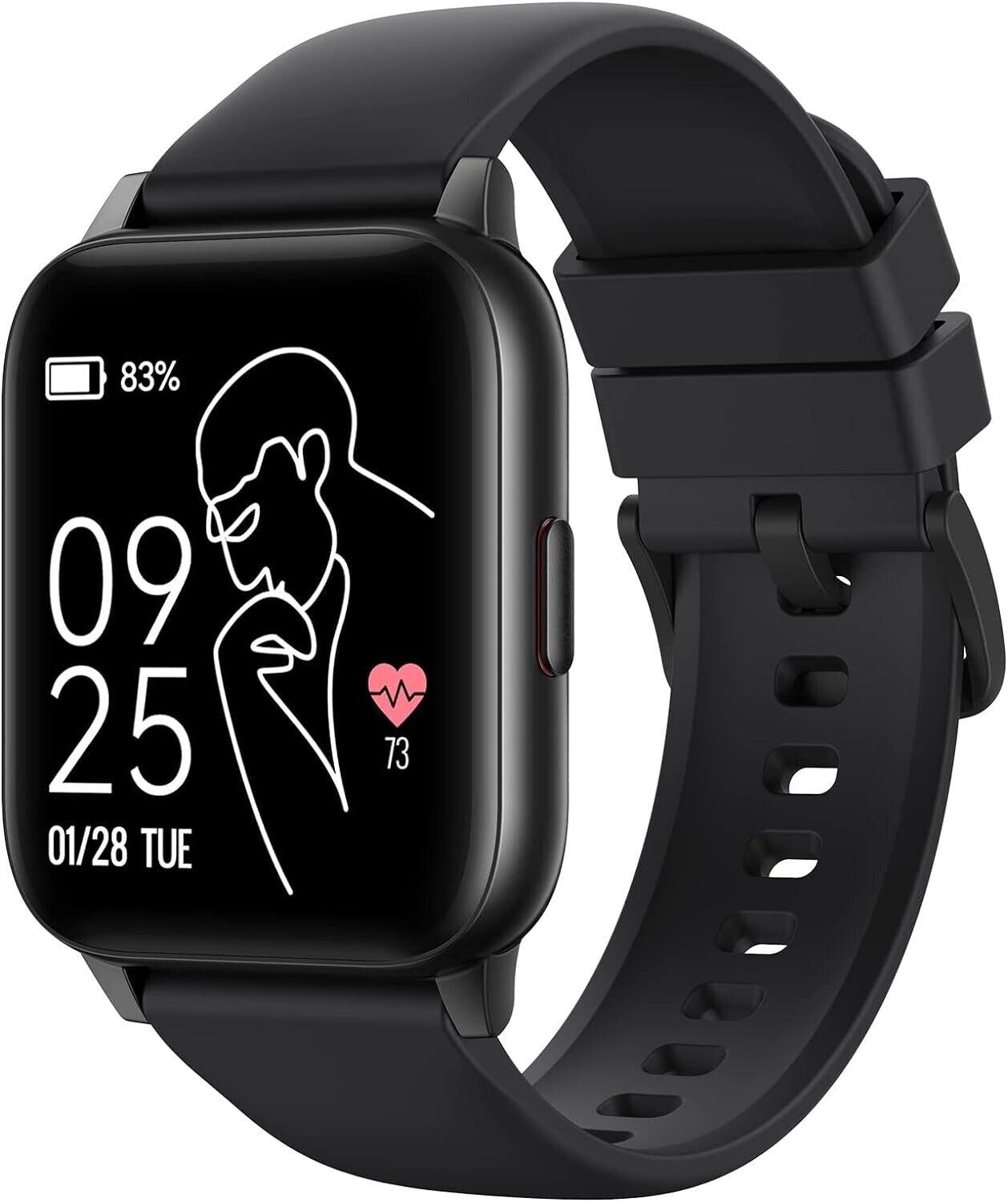 Parsonver Smartwatch Herren Schwimmen, 5 ATM Wasserdichter Fitness-Tracker mit 1