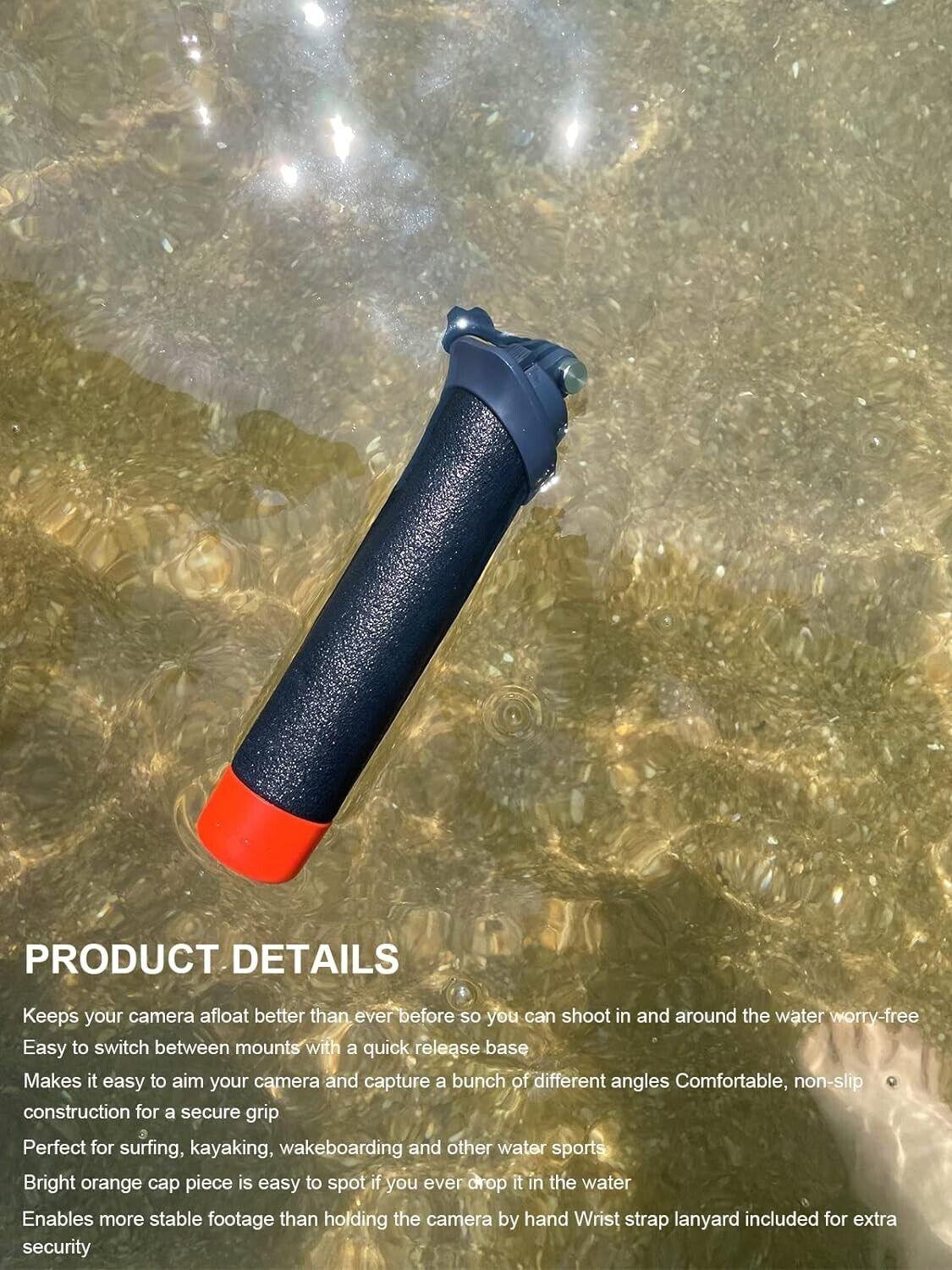 Lammcou Schwimmender Griff, Go Pro Floating Hand Grip für Hero 12 11 10 9 Go3 X3