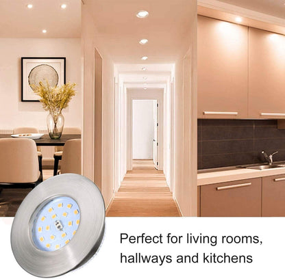 Kimjo LED Einbaustrahler Ultra Flach 5W Warmweiss 3000K 10Stck