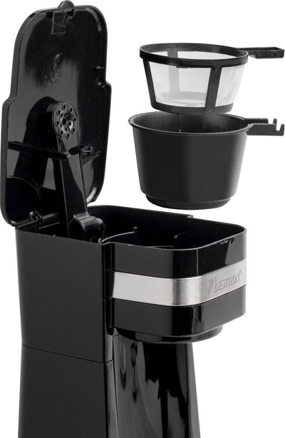 bestron Filterkaffeemaschine ACM112Z, Permanentfilter, mit Isolierbecher