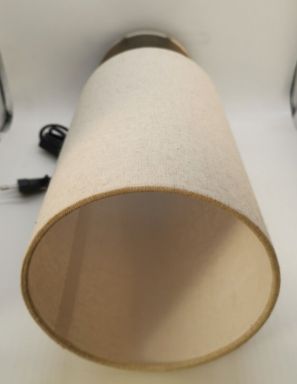 LED Nachttischlampe Tischlampe Tischleuchte Stoffschirm Schlf-Wohn-Arbeitszimmer