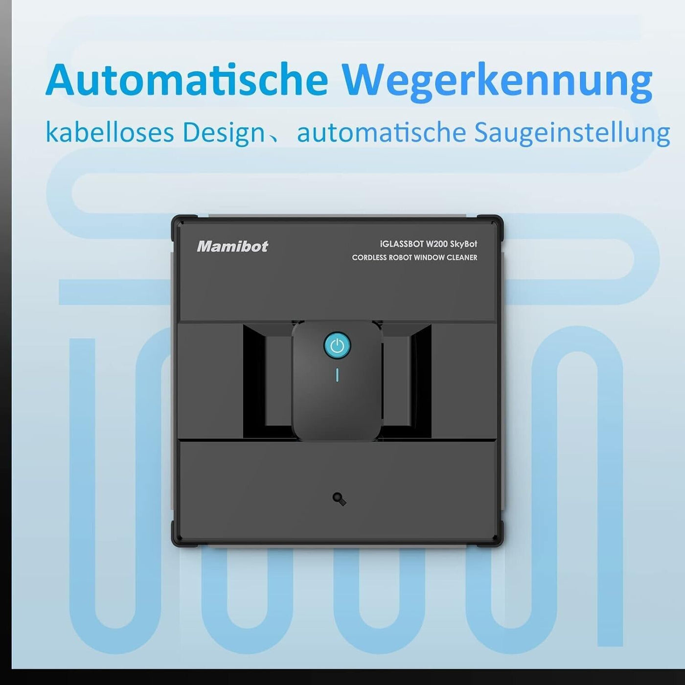 Mamibot W200 Hochwertig Kabellos Fensterputzroboter, Fensterputzer