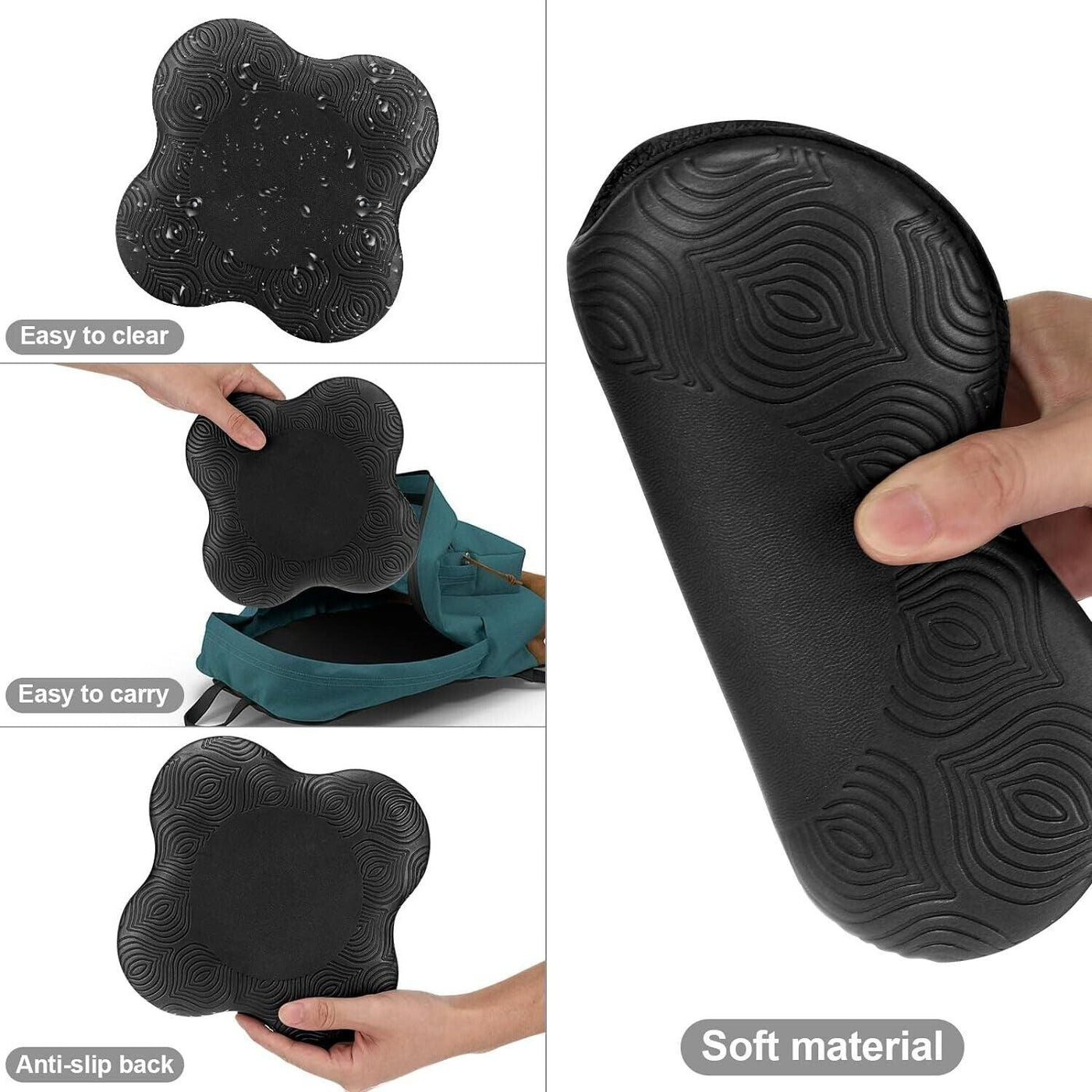 Yoga Kniekissen 2 Stück Knieschützer rutschfeste Kniepolster, verschleißfest