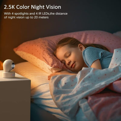 Ctronics 710C-P2 2.5K 4MP WLAN Überwachungskamera Innen(Ohne USBC Kabel)
