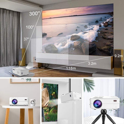 Artlii Enjoy2 WiFi Wireless LED Beamer Kompatibel mit PS4, X-Box WLAN Bluetooth