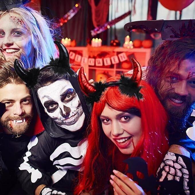 Hengyue - Teufelsohren Teufel Ohren, 2 Stücke Teufelshörner Haarreif Haarband