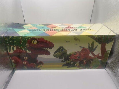 Starpony 3 Dinosaurier-Spielzeuge DIY STEM-Bauspielzeug-Set Kinder Bohrmaschine