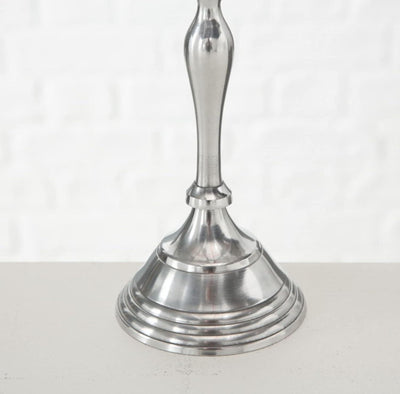 Klassischer Kandelaber Kerzenständer 5-armig, Höhe 30 cm, Durchmesser 22 cm, sil