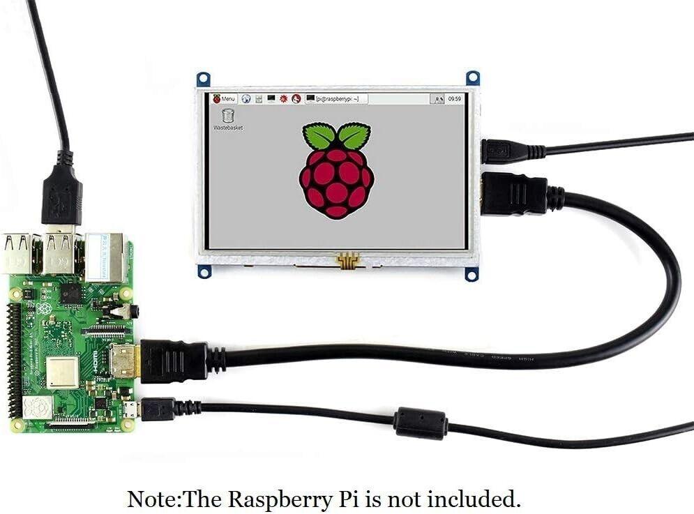 5 inch TFT LCD B Resistive Touch Display Screen 800x480 Monitor HDMI USB Interfa