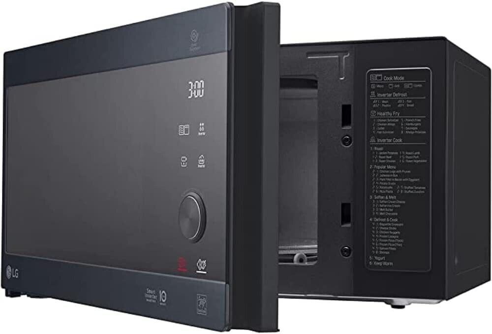 LG MH 6565 CPB Mikrowelle mit Grill - Matt Black Steel