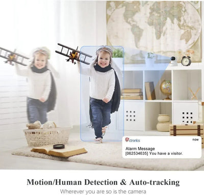 ctronics 570c -  5MP PTZ Überwachungskamera Innen WLAN, IP Kamera 355°/90°