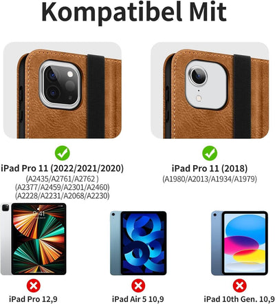 HOLIMET iPad Pro 11 Hülle 2021 4/3/2. Generation Hülle 2021/2020- DUNKELBLAU