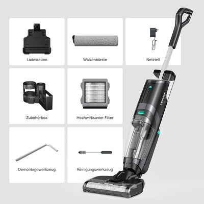 Tesvor Nass Trockensauger,3-in-1 Waschsauger,R5 Bodenreiniger kabellos,Saugwisch