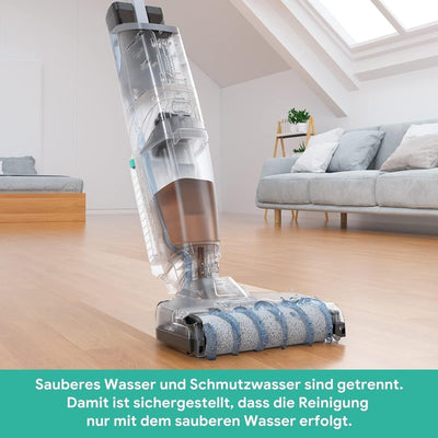 Tesvor Nass Trockensauger,3-in-1 Waschsauger,R5 Bodenreiniger kabellos,Saugwisch