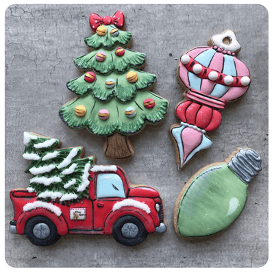 KENIAO Weihnachts 4x Einzelne Cookie Cutter Winter Keks Fondant Brot Sandwich