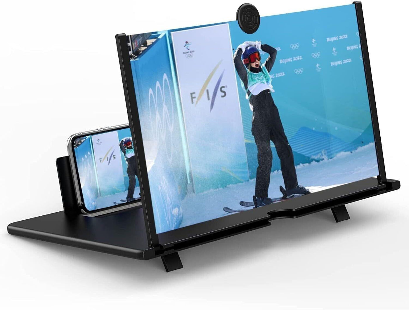 16-Zoll-Bildschirmlupe für Mobiltelefone, 4D HD-Bildschirmvergrößerung, kompatib
