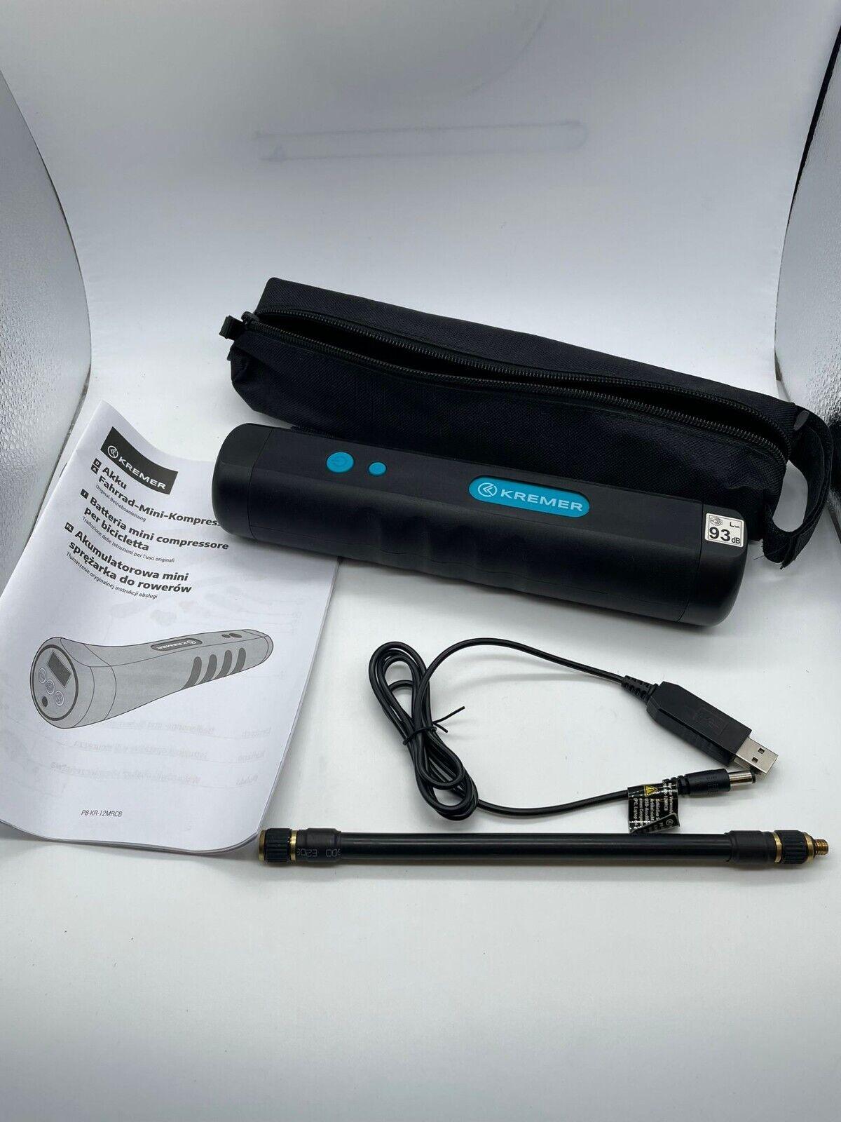 Kremer - Akku Fahrrad-Mini-Kompressor - Ohne Aufsätze