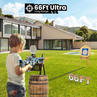 VAAGHANM Gel Ball Blaster, Taktische Lichter & Schutzbrille, Elektrisch - Orbeez