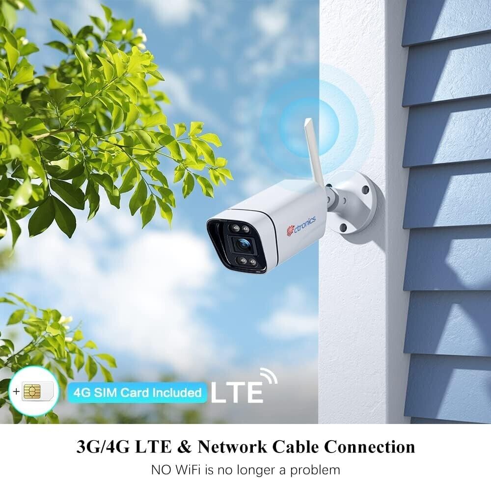 Ctronics 510C - 4G/3G LTE für den Außenbereich, 1080P IP-