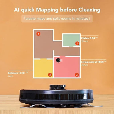 Zigma Spark 980 - Saugroboter Saug -Wischroboter 4000Pa, WLAN Staubsauger